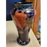 Early Signed Moorcroft Peaches and Grapes Vase - 28cm high