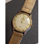 9ct Gold Omega Geneve Swiss Wrist Watch + 9ct Gold Strap - total weight 63.6g