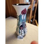 2014 Moorcroft Talwin Design Rennie Macintosh style Vase - 20.5cm high