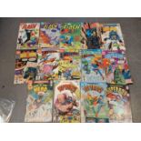 Group of 14 DC Comics Superher Comic Books inc Batman, Adventure Comics, The Flash, Superman and Sup