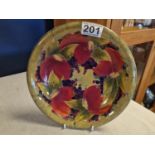Early Signed Moorcroft Plate (A/F)