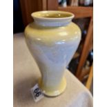 1920s Moorcroft Ground Yellow Burslem Vase - 'Moorcroft Burslem M72 England' to base, 18cm tall