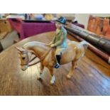 Beswick Palomino Horse and Rider (A/F)