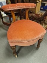 Edwardian Well Upholstered Voyeur Chair