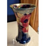 Early Signed Moorcroft Peaches and Grapes Vase - 21cm high