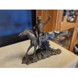Large DG55 'Scots Grey Takes Base K' Figure of Cavalryman on Horse - height approx 35cm