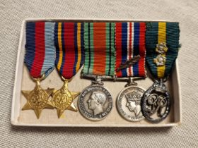 Set of WWII World War Two Miniature Dress Medals