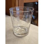 Mid 19th Century Masonic Glass Tumbler - inscribed "T's and Anne Gregory" plus "Independent Order of