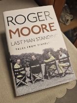 Signed Roger Moore Hardback Book, 'Last Man Standing'