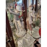 Pair of Lladro Nao Golfer Figures