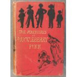Mark Twain 'the Adventures of Huckleberry Finn' (Chatto & Windos, 1st hbk ed, 1884) [missing inner v