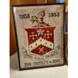 Framed 1803-1953 John Crossley & Sons Sampler