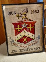 Framed 1803-1953 John Crossley & Sons Sampler