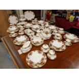 Very Large Collection of Royal Albert Old Country Roses Dinner & Tea Wares - a mixture of 1962 and m
