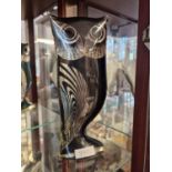 Brazil-Made Abraham Palatnik Lucite Owl Figure - 26cm tall
