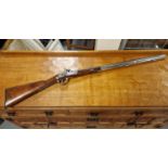 Belgian Antique Flintlock Muzzleloader Rifle Gun w/ a DL Bumble Bee Mark to Barrel - Dresse Laloux