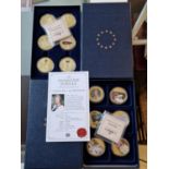 Twin Boxes of Windsor Mint Royal Family Commemorative Coins, inc Diamond Jubilee Set and the William