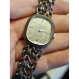 Early Ladies Omega Hallmarked Silver Wrist Watch