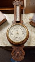 Antique Wooden Barometer