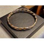 9ct Gold Bangle - 18.4g