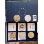 Set of 6 Windsor Mint Commemorative Coins including 'Diana - Her Life in Jewels', 'Great British Coi