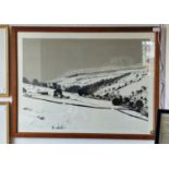 Large Limited Edition Hand/Pencil-Signed Print of a Dales Winter Scene by Peter Brook (1927-2009) -