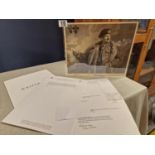 Signed 1945 Wartime Military/Army Memorabilia by Field Marshall Montgomery - includes original recei