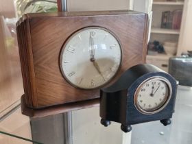 Pair of Vintage Clocks inc a Time Savings Clock and a Hamburg American HAC Example