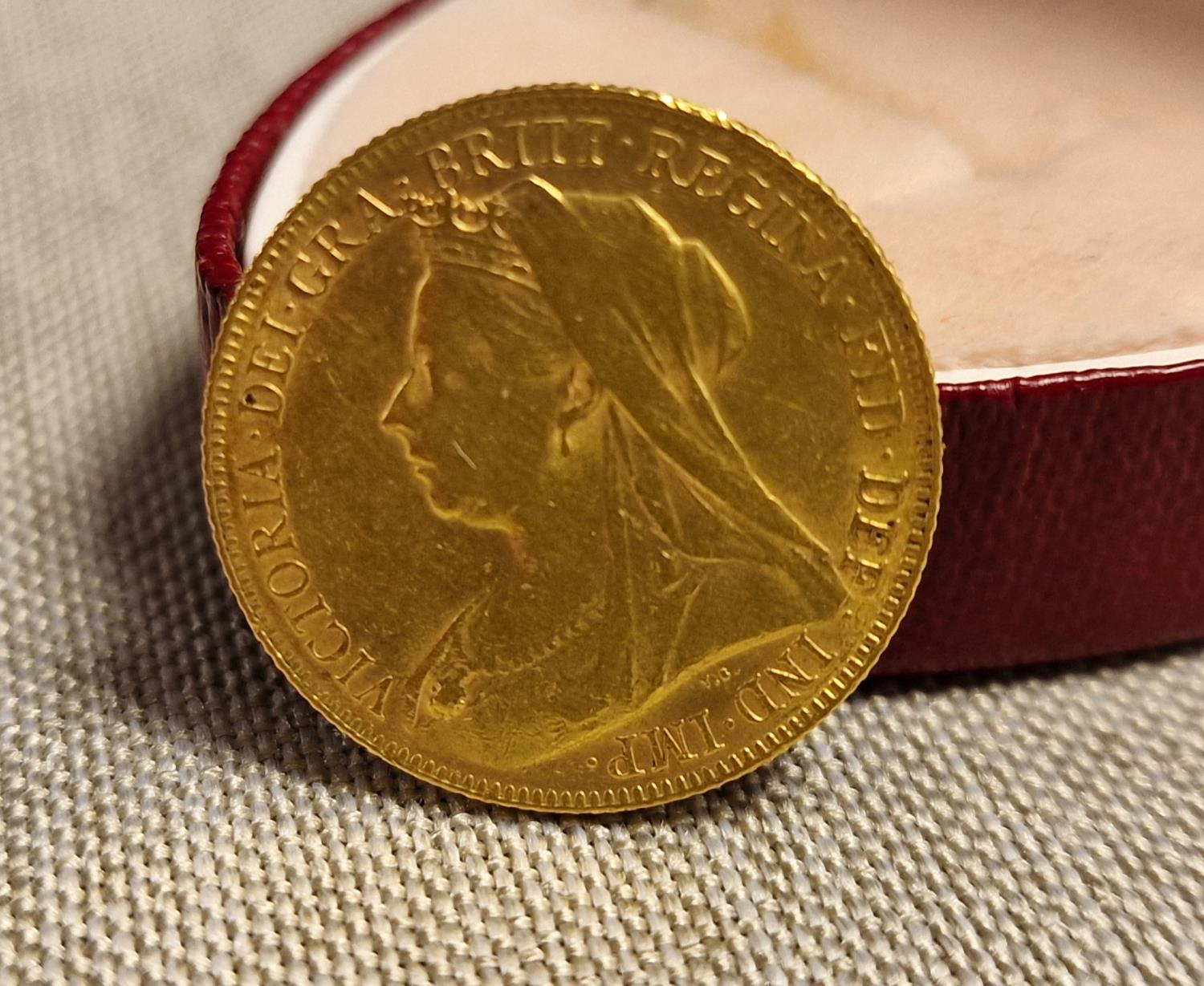 1900 Full 22ct Gold Sovereign Coin - Image 2 of 2