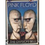 Promotional poster for the release of Pink Floyd album 'the Division Bell' [85x61cm, pinholed, areas