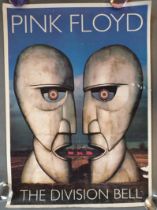 Promotional poster for the release of Pink Floyd album 'the Division Bell' [85x61cm, pinholed, areas