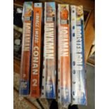 Set of Five Mint Condition American DC Comics Softback Graphc Novel Superhero Books inc Aquaman