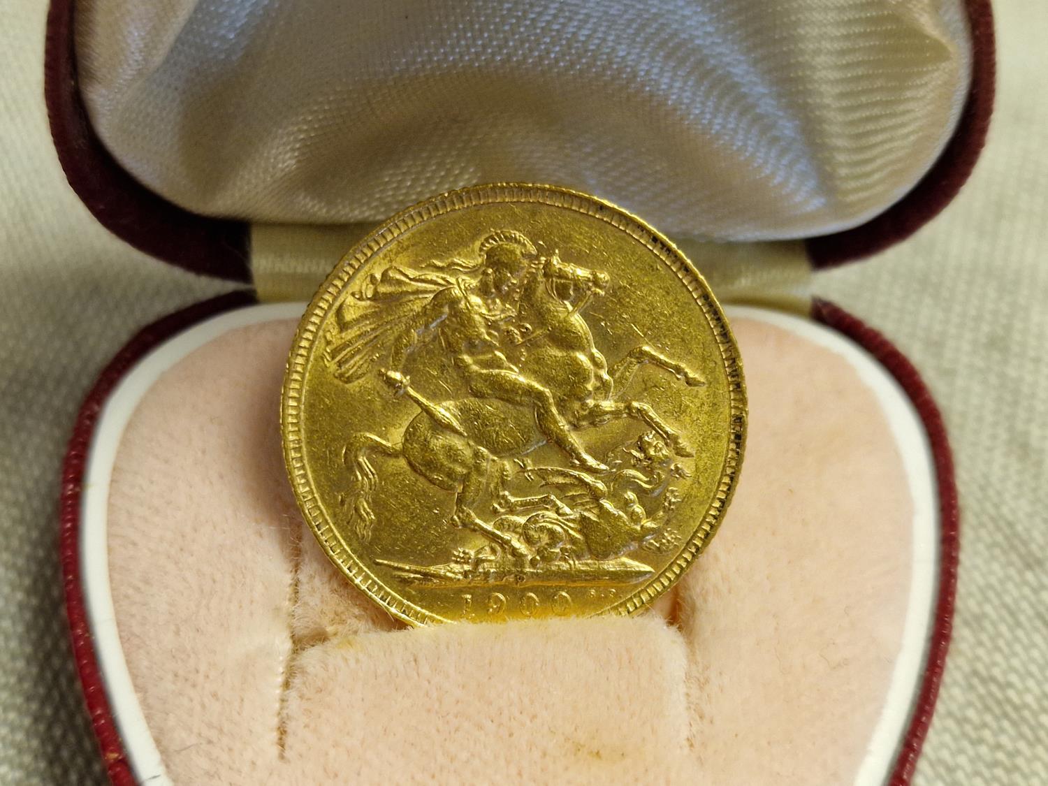 1900 Full 22ct Gold Sovereign Coin