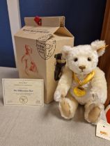 Boxed Margarete Steiff Millennium Bear w/ Certificate - made for Danbury Mint, serial no 15771