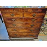 Victorian Six-Drawer Chest of Drawers - 125x126.5x54cm