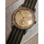 1950's Grand Prix Election Retro Stainless Steel Wrist Watch