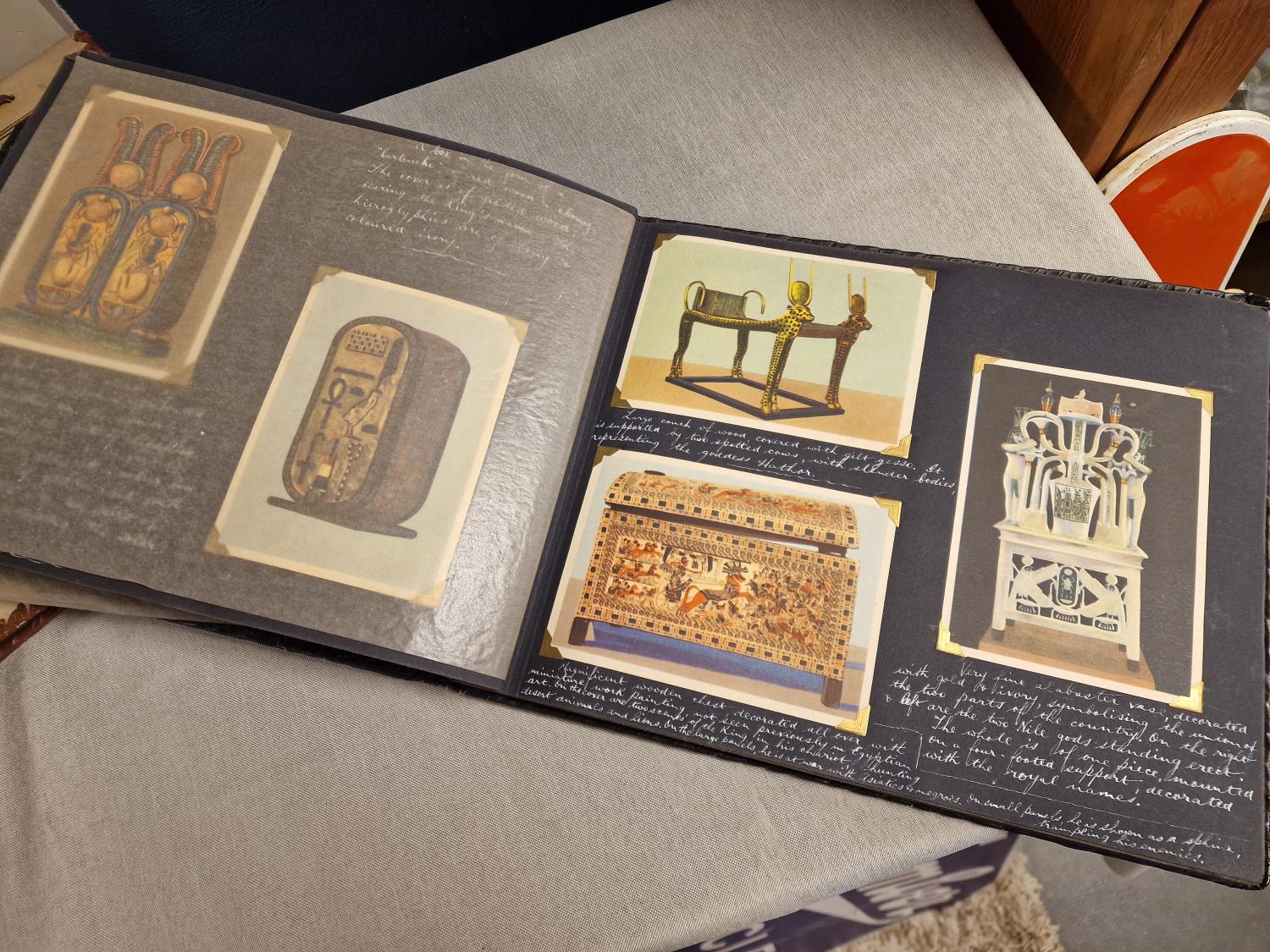 Pair of Egyptian Leather-Backed Vintage Scrapbooks w/ Various Clippings and Photographs of Early 20t - Image 3 of 3