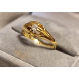 Vintage 18ct Gold and Diamond Engagement Ring, size N