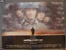 Rolled UK quad film poster (40"x30") for Saving Private Ryan [1998] (wrinkling to edges, 6cm tear to