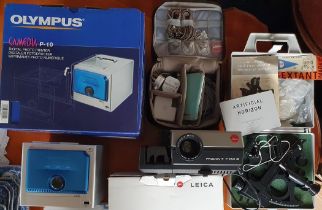 Olympus Comedia P10 digital photo printer + accessories [boxed], Mark 15 sextant [boxed], Daris Inst