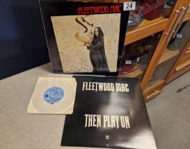 Pair of Fleetwood Mac Vinyl LP records - Pious Bird of Good Omen plus Then Play On (Reprise Records)