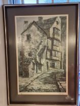 Framed 'The Crooked House' Signed and Limited Edition Print by K M McBurney