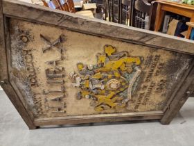 Huge 10ft+ County Borough of Halifax 1962 Chamber of Commerce Centenary Year Boundary Sign - Very He