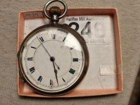 1899 Willam Erhardt Hallmarked Birmingham Silver Pocketwatch - 157g