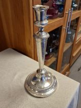 Antique Georgian Silver Plate Matthew Boulton Candlestick - 31cm high