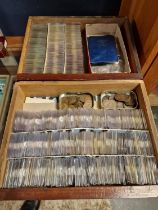 Two Trays of 19th and 20th Century Internatioal and British Currency Coins - possibly some earlier e