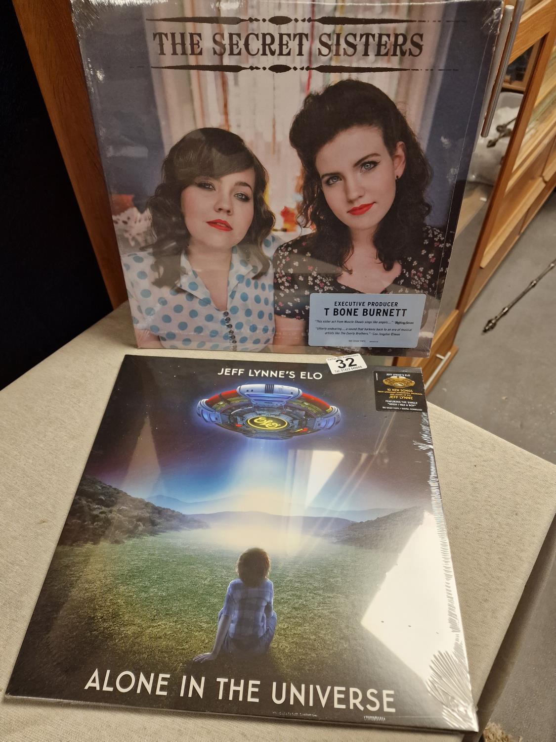 Pair of As-New Vinyl LP Records inc Jeff Lynne's ELO and the Secret Sisters