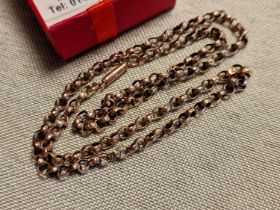 9ct Gold Gypsy Belcher Chain - 3.66g