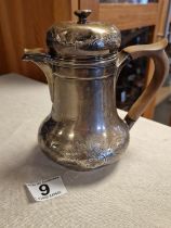 19th Century London Hallmarked Silver Coffee Pot 376g - 16cm high