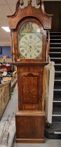 Large Early Victorian T.H.O. Milnes of Halifax Long-Cased Grandfather Clock - approx 230cm tall